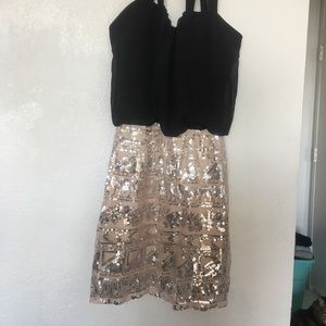 Sequin embellished mini party dress size 3